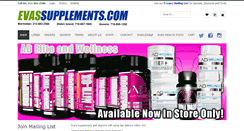 Desktop Screenshot of evassupplements.com